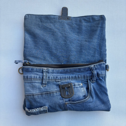 ♻️ Jeans Recycled ♻️ Unique Piece No. 11975