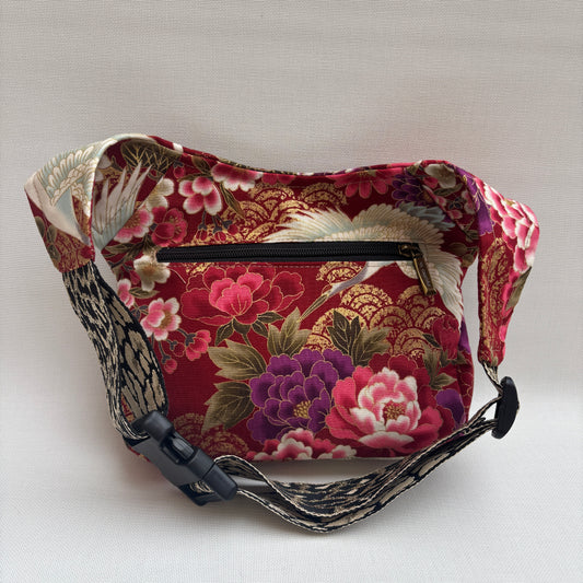 Riñonera "Special Japanese Flowers Top" + Bolsillo trasero · Pieza Única Núm. 17560