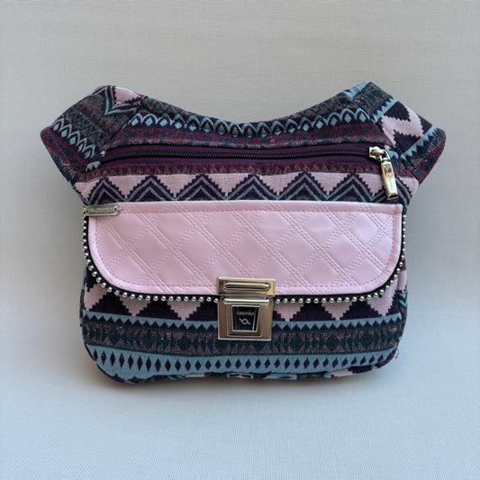 Riñonera "Special Etnical & Pink" + Bolsillo trasero · Pieza Única Núm. 16835