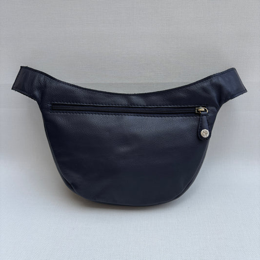 Riñonera Luna "Special Dark Blue Luxury" Silver · Piel · Pieza Exclusiva Núm. 19065