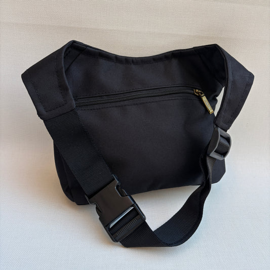 Riñonera "Black Gold"· Impermeable + Bolsillo trasero · Pieza Única Núm. 18312