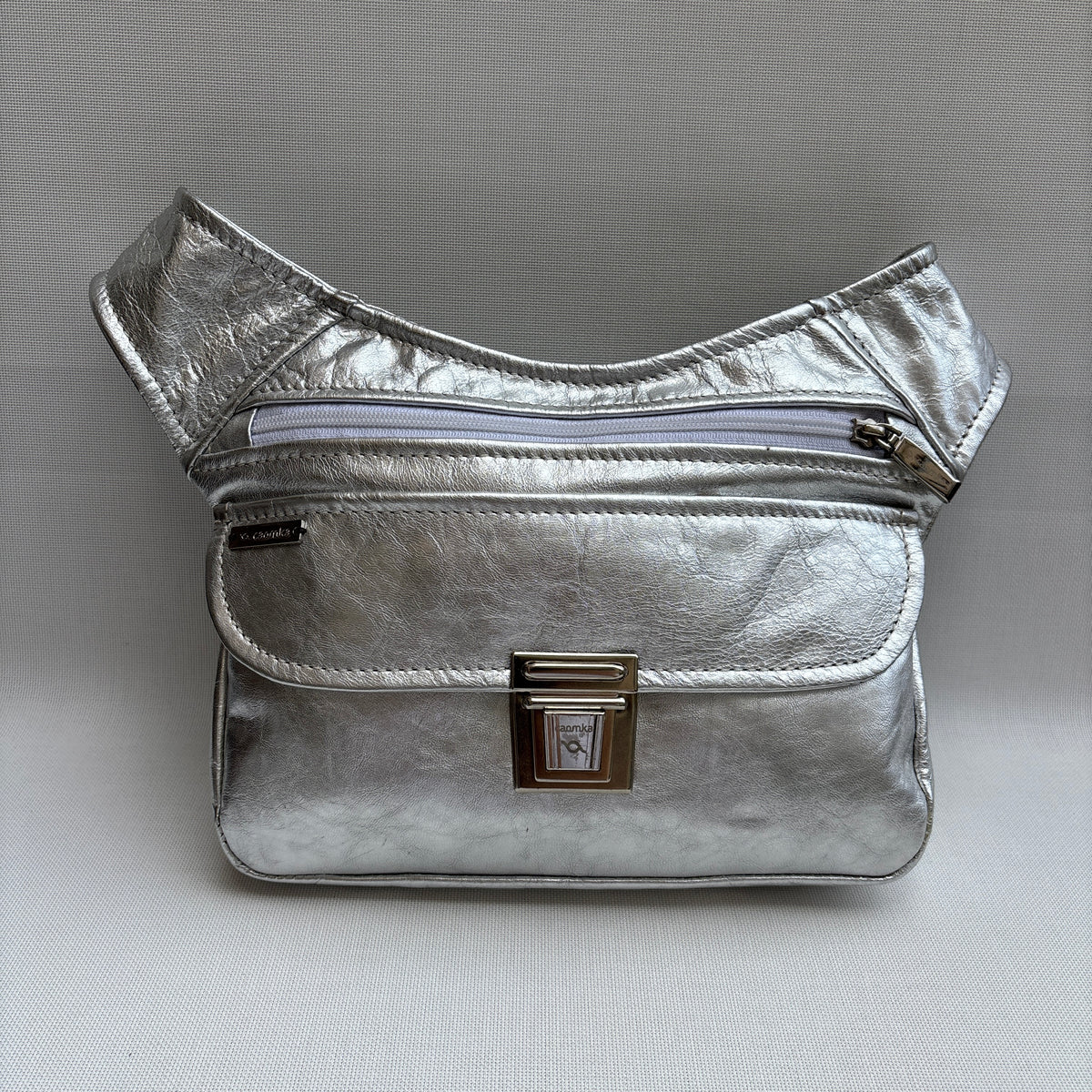 BioCuir Classic Black & Silver BioCuir® Natural Leather Exclusive Piece No. 6678