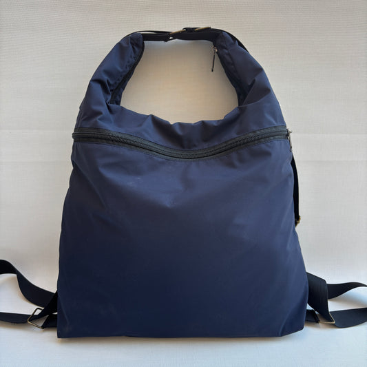 Mochila - Bolso - Tote Bag - Impermeable · Mutifunción · "Nepal" Bicolor Marino/Gris · Súper ligera · Pieza 18249