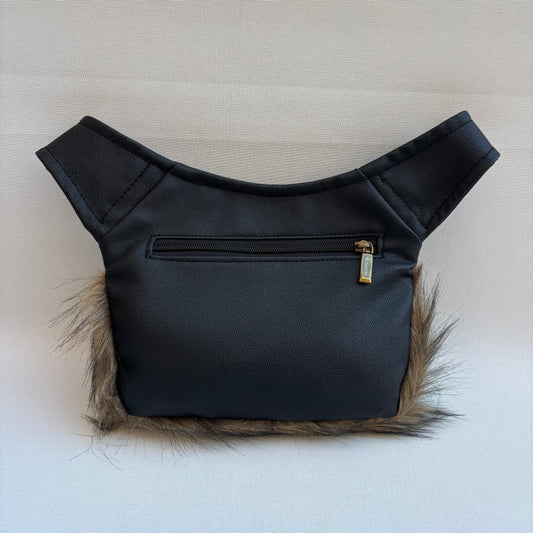 Riñonera "Special Elegant Fur" · Polipiel + Bolsillo trasero · Pieza Única Núm. 18276