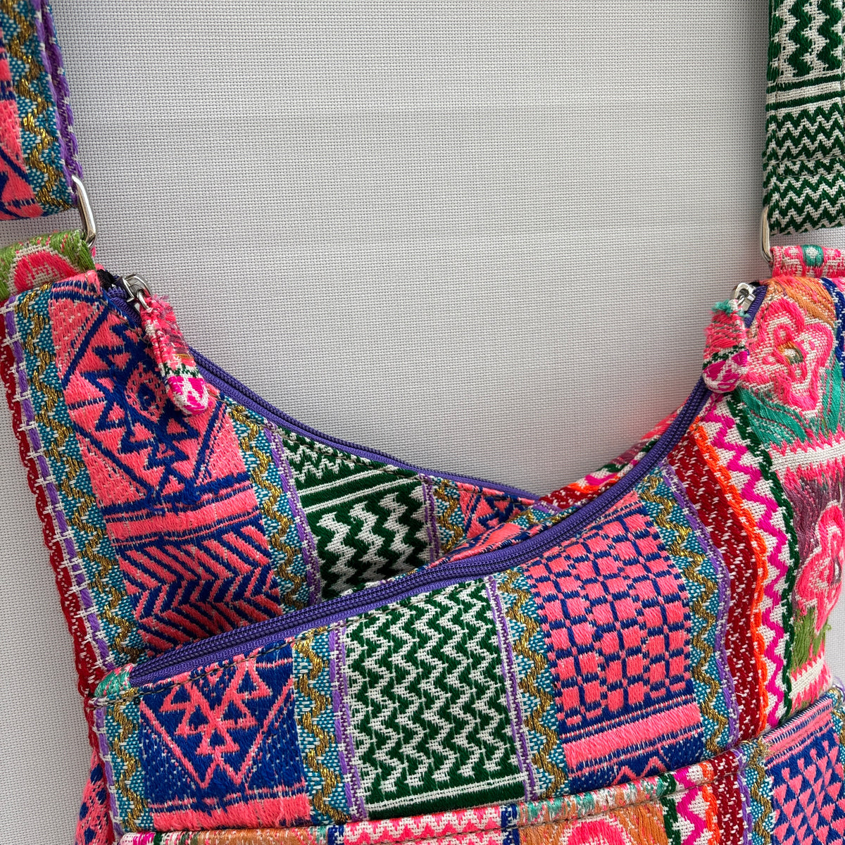 Bolso Bandolera Súper Caomka "Electric Boho Vibes" · Pieza Única Núm. 19042