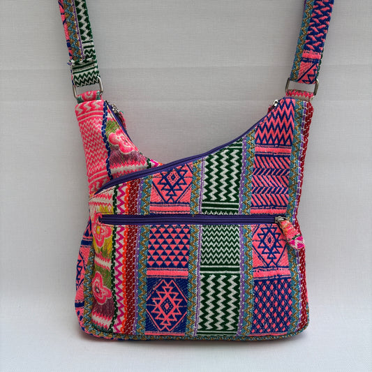 Bolso Bandolera Súper Caomka "Electric Boho Vibes" · Pieza Única Núm. 19042
