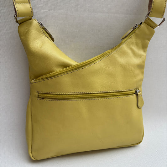 Bolso Bandolera Súper Caomka "Lemon Blush" · Piel · Pieza Única Núm. 19046