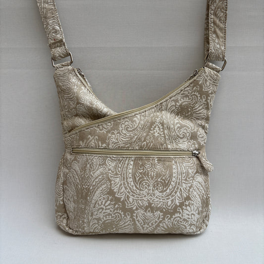Bolso Bandolera Súper Caomka "Golden Paisley Shine" · Pieza Única Núm. 19062