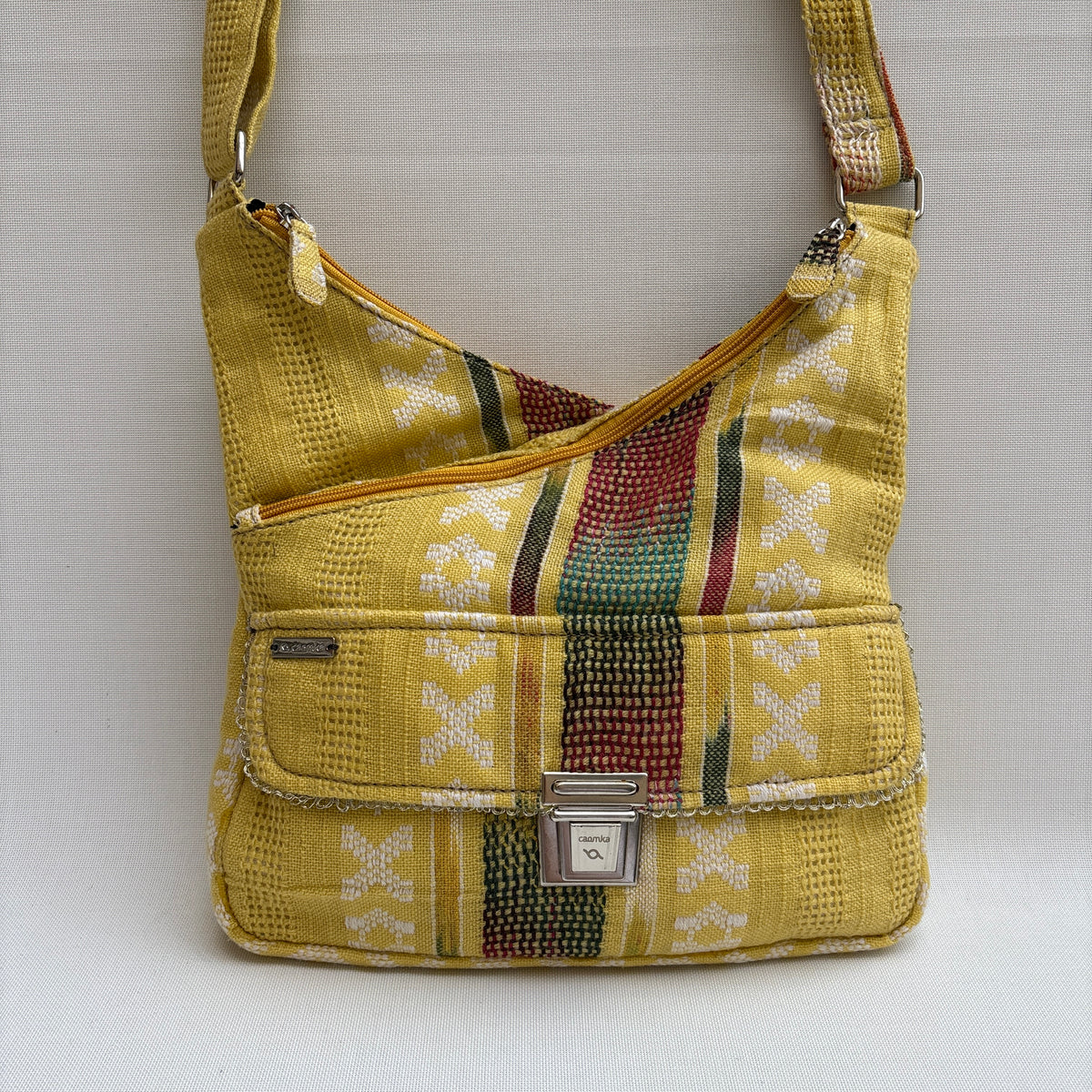 Bolso Bandolera Súper Caomka "Golden Nomad Sun" · Pieza Única Núm. 19041