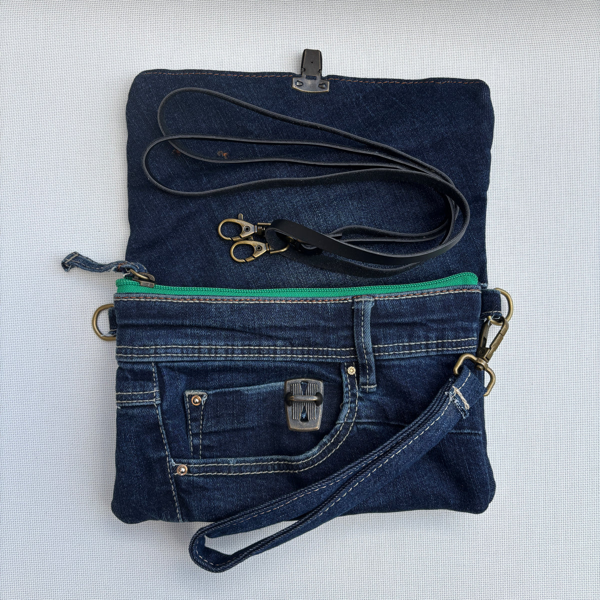 Riñonera NANO multifunción ♻️ Jeans Recycled ♻️ · Pieza Única Núm. 17620