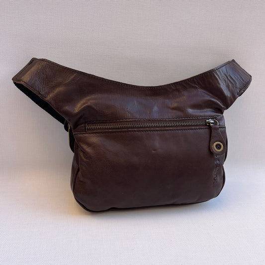 Premium Brown & Kaki Circles · Piel natural BioCuir® · Pieza Única Núm. 15183