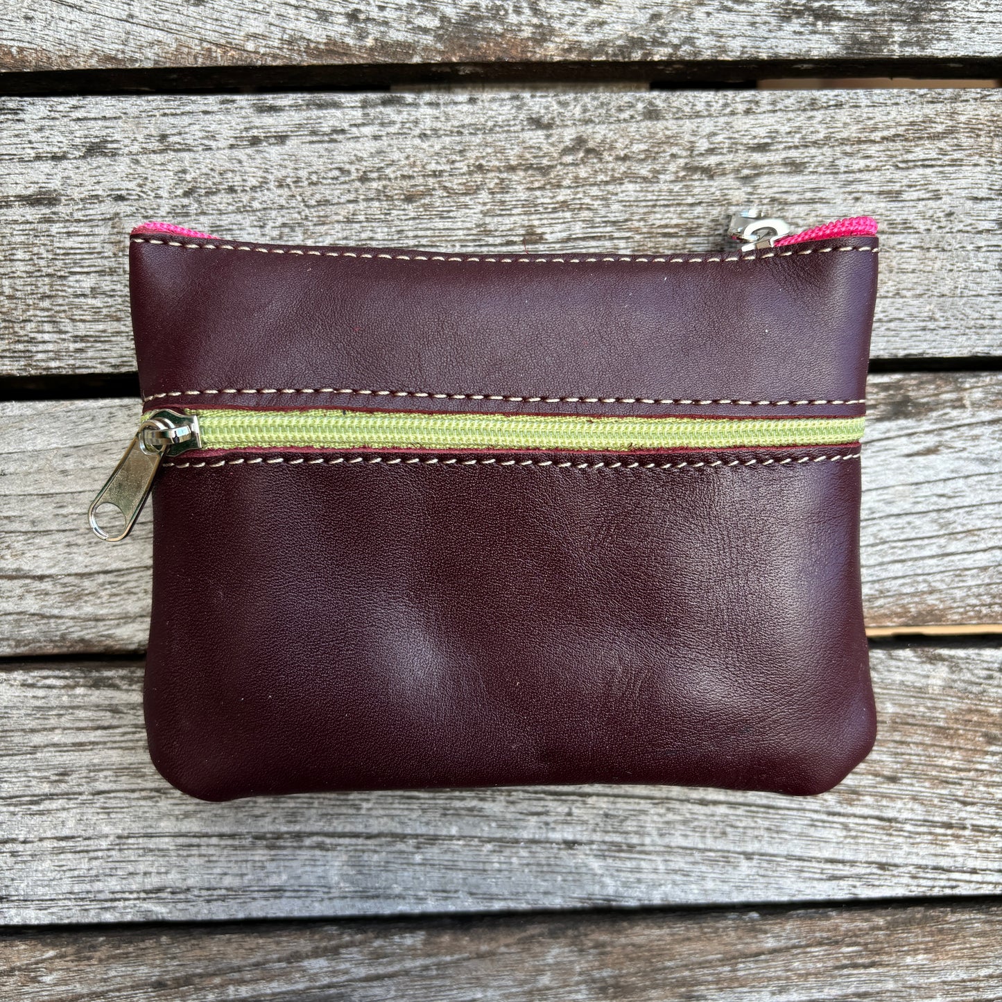 CAOMKA Premium Flat Coin Purse Natürliches BioCuir®-Leder Exklusivstück Nr. 13183