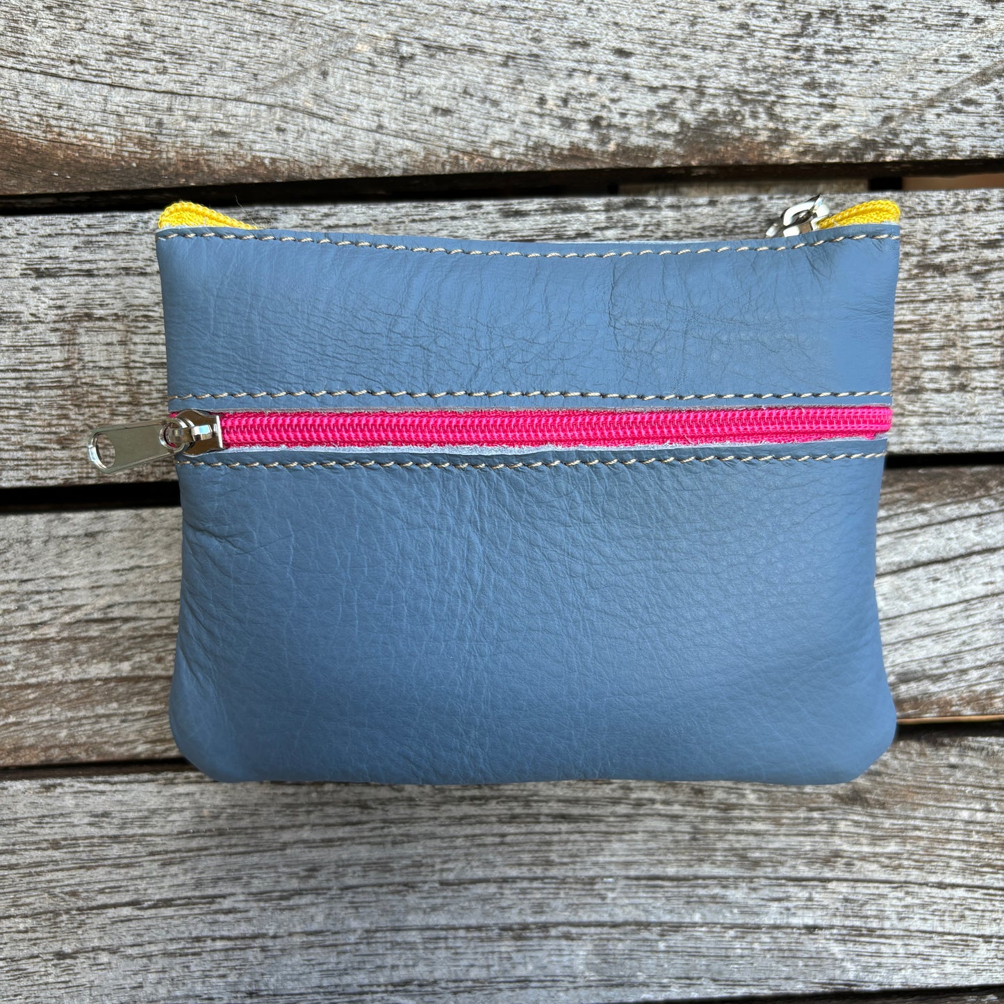 CAOMKA Premium Flat Coin Purse Natürliches BioCuir®-Leder Exklusivstück Nr. 13183