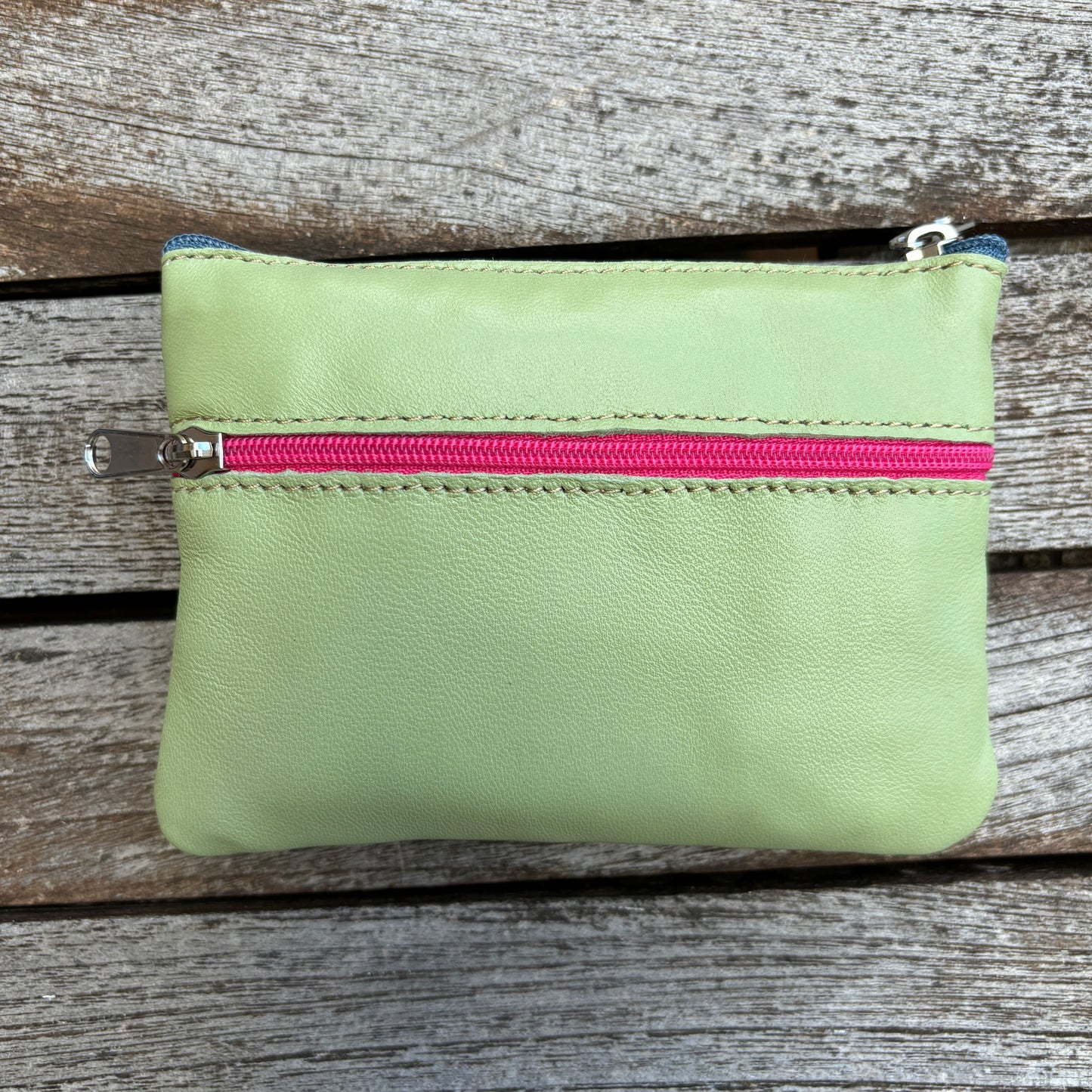 CAOMKA Premium Flat Coin Purse Natürliches BioCuir®-Leder Exklusivstück Nr. 13183