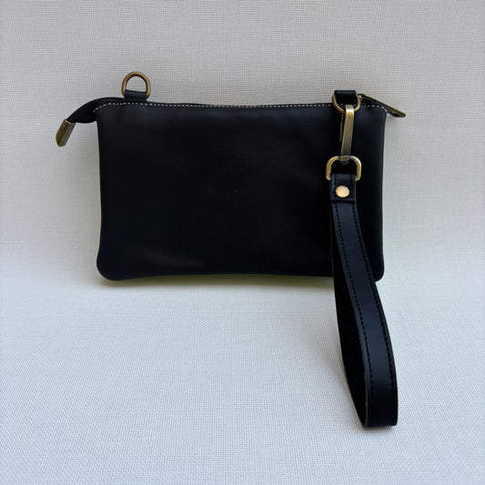 Riñonera multifunción NANO "Black Contrast" · Piel · Pieza Exclusiva Núm. 17622