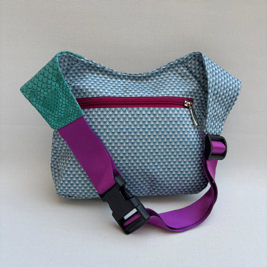Riñonera "Special Summer Blue" + Bolsillo trasero · Impermeable · Pieza Única Núm. 17726