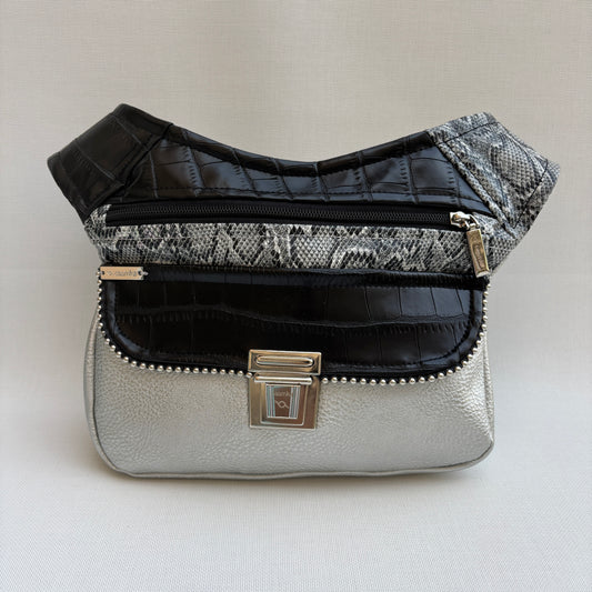 Riñonera "Special Silver & Black Top" · Polipiel · Pieza única Núm. 17686