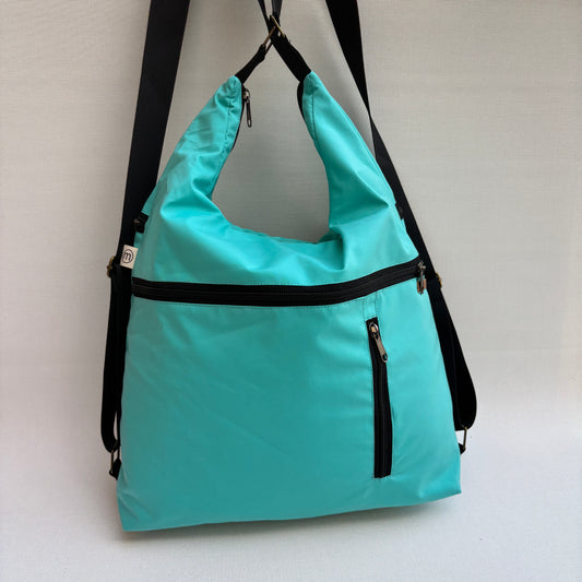 10% Dto. Mochila - Bolso - Tote Bag - Impermeable · Mutifunción · "Nepal" Color Turquesa · Súper ligera · Pieza 17678