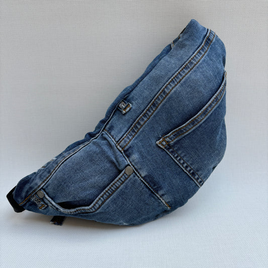 Maxi Retro Chic ♻️ Jeans Recycled ♻️ · Limited Edition · Unique Piece No. 12776