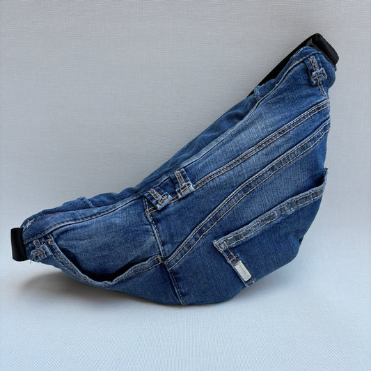 Maxi Retro Chic ♻️ Jeans Recycled ♻️ · Limited Edition · Unique Piece No. 12776