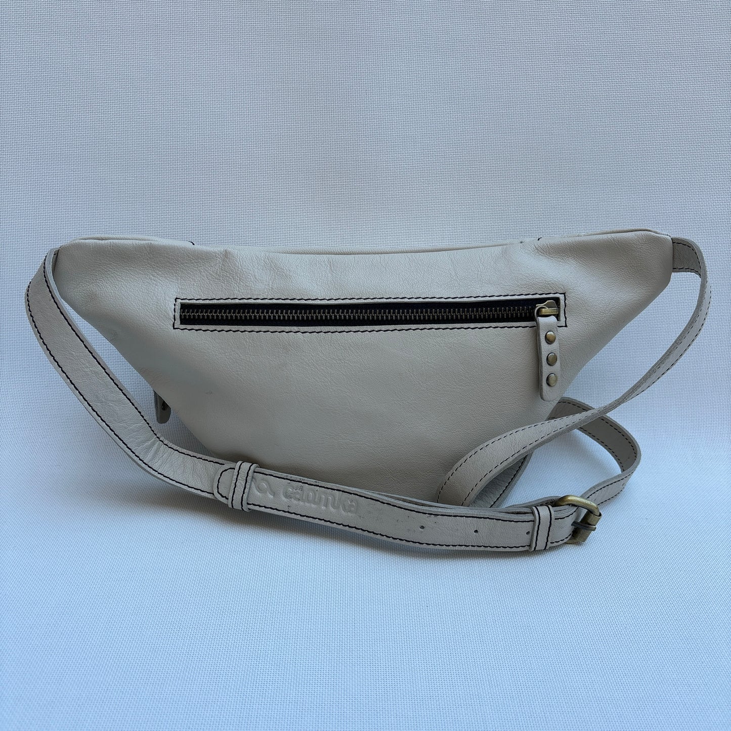 Premium Retro Chic Green BioCuir® Natural Leather Exclusive Piece No. 12639