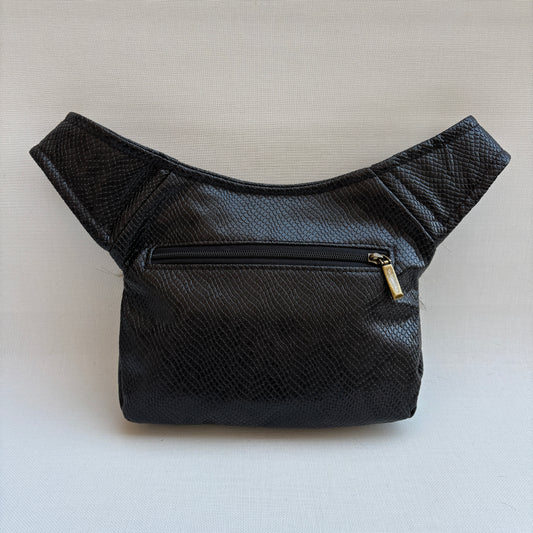 Riñonera "Special Elegant Feline" · Polipiel + Bolsillo trasero · Pieza Única Núm. 18323