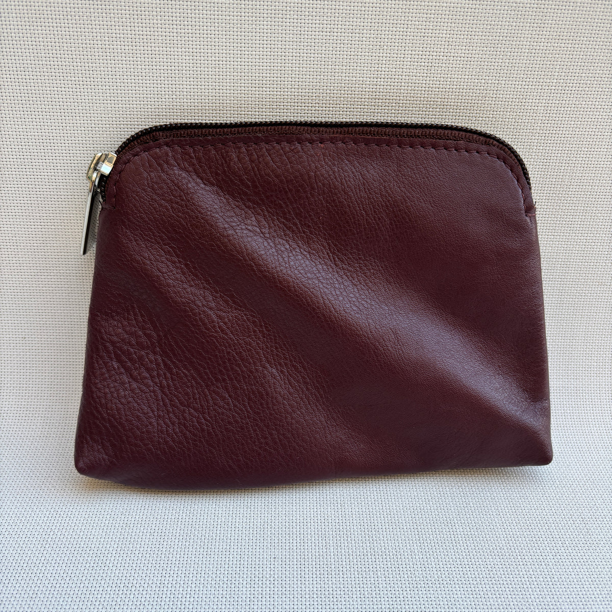 CAOMKA Flat Coin Purse Natural BioCuir® Leather Exclusive Piece No. 13177