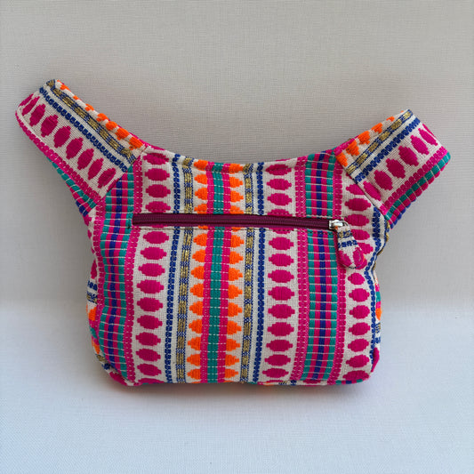 Riñonera "Special Boho Fuchsia & Orange" + Bolsillo trasero · Pieza Única Núm. 19341