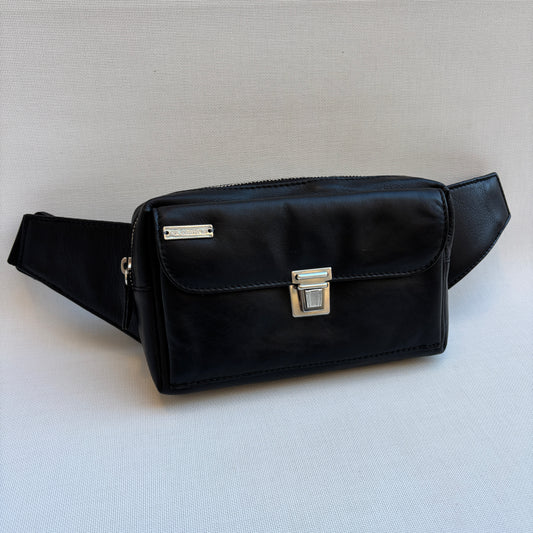 Riñonera Urban Classic · Negro · Piel · Pieza Exclusiva Núm. 18359