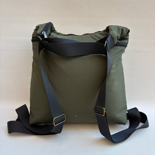 Mochila - Bolso - Tote Bag - Impermeable · Mutifunción · "Nepal" Color Kaki · Súper ligera · Pieza 18355