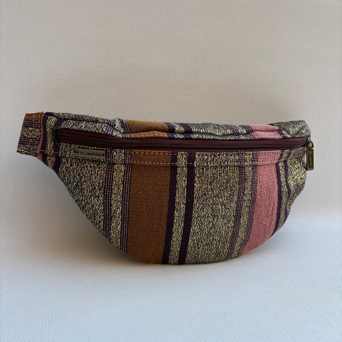Riñonera - Bandolera Retrochic Mónica “Golden Stripes” · Pieza Única Núm. 19153