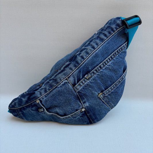 Riñonera Retro Chic ♻️ Jeans Recycled ♻️ · Edición Limitada · Pieza Única Núm. 16607