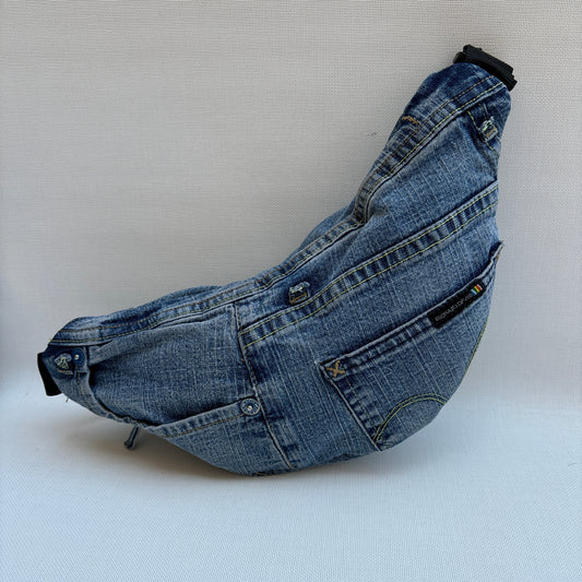 Maxi Retro Chic ♻️ Jeans Recycled ♻️ · Limited Edition · Unique Piece No. 12776