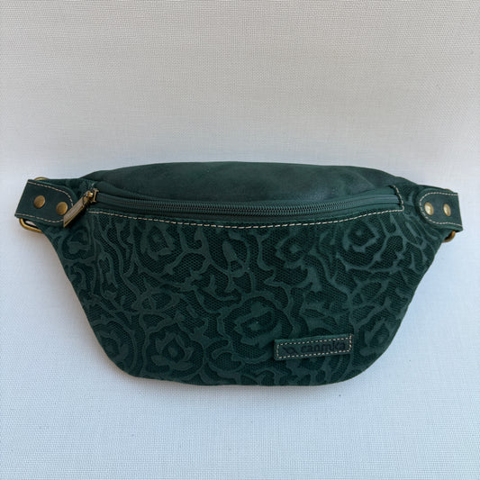 Riñonera "Elegant Retro Chic Green Top" · Piel / Cuero · Pieza Exclusiva Núm. 16943