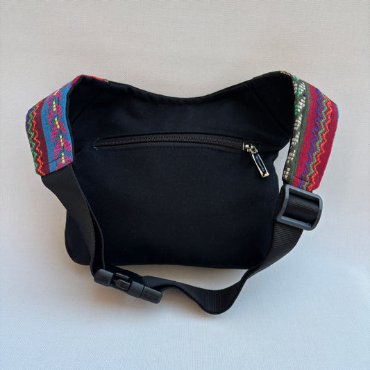 Riñonera "Special Etnical Black" + Bolsillo trasero · Pieza Única Núm. 16906