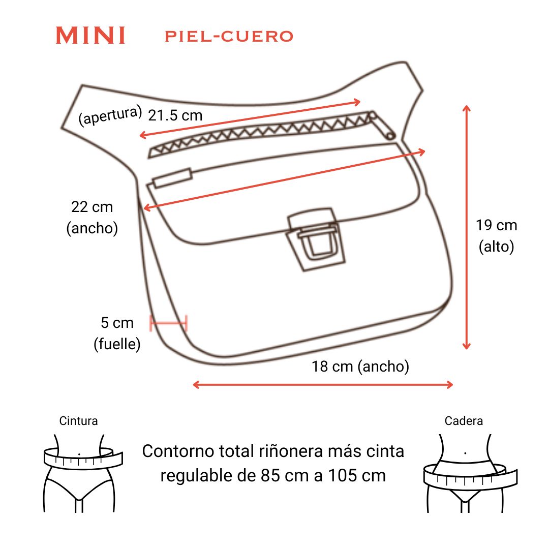 Riñonera Mini "Golden/Dorada" · Piel · Pieza Exclusiva Núm. 16902