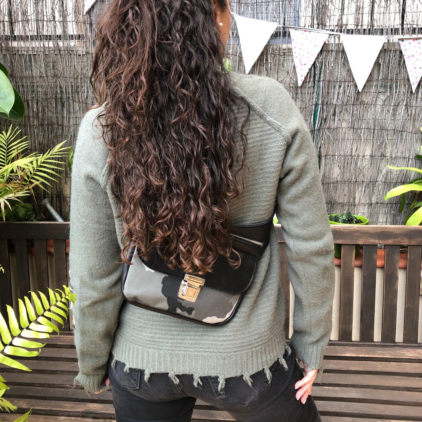 BioCuir Black Camouflage Silver. Natural leather BioCuir® Exclusive Piece No. 6828