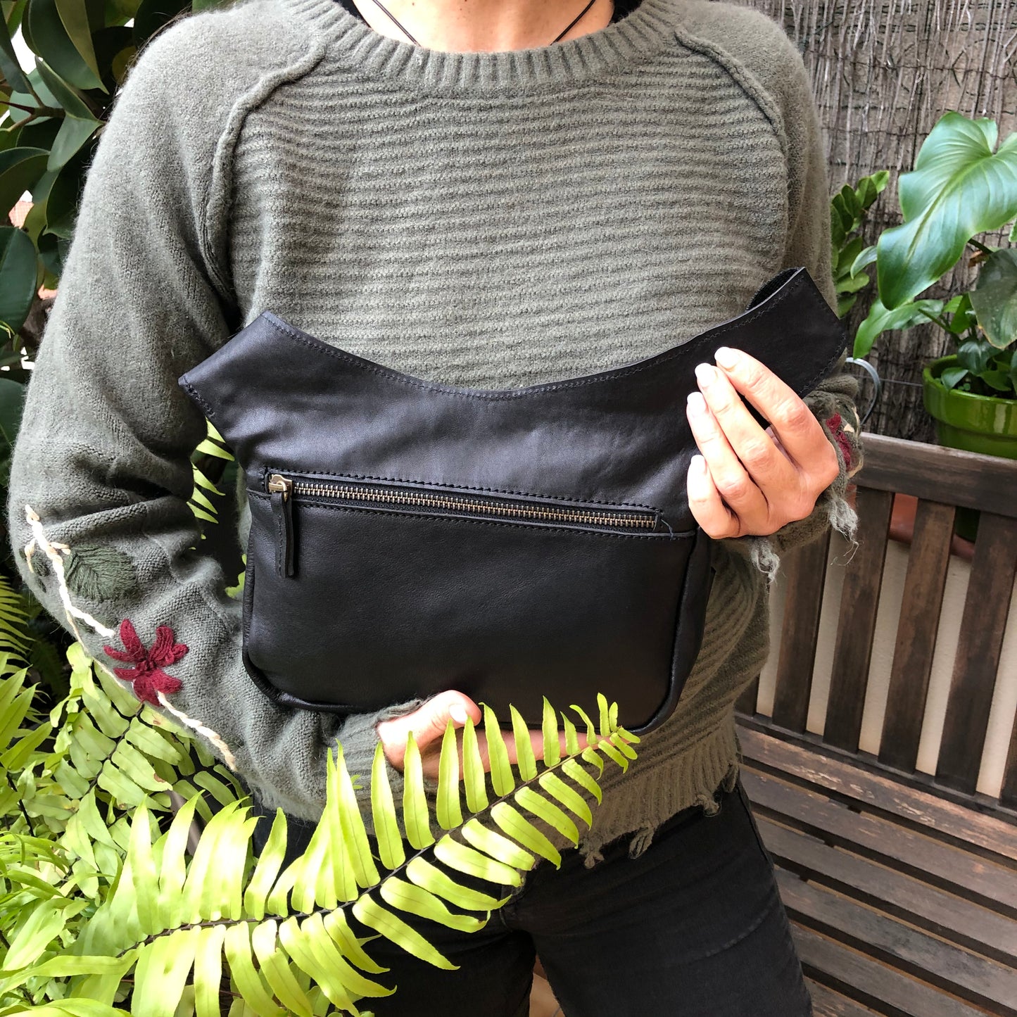 EcoFast Black Camouflage. Natural leather ECO FAST® Unique Piece No. 6895