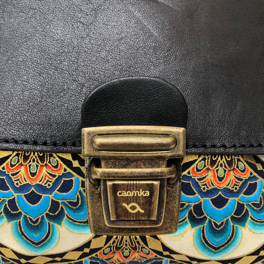 EcoFast Black Gold Mandalas. Natural leather ECO FAST® Unique Piece No. 6818