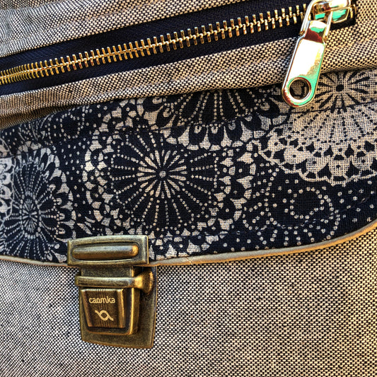 Elegant Mandalas Gray Plus. Exclusive Piece No. 6881 + Extra back pocket
