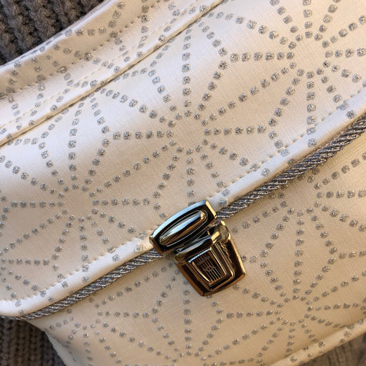Mini Special Elegant White. Leatherette. Unique Piece No. 6824