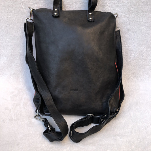 Backpack-Shoulder Lau&ang Bags "Coral” Natural leather BioCuir® Exclusive Piece
