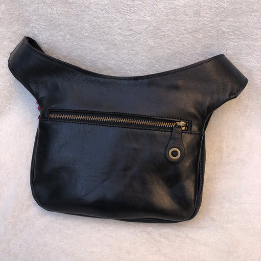 EcoFast Premium Black. Natural leather ECO FAST® Unique Piece No. 6857 + Back pocket