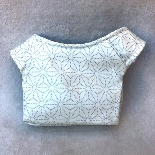 Special White Summer Luxury. Vegan skin. Unique Piece No. 7091