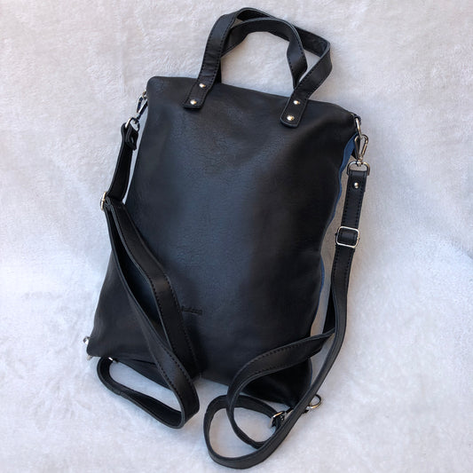 Backpack-Shoulder Lau&ang Bags "Blue” Natural leather ECO FAST® Exclusive Piece