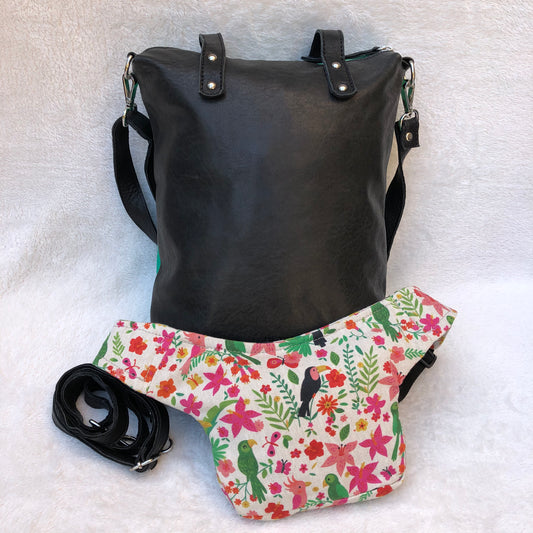 Caomka Mini Waist Bag "LoroPark” Unique Piece No. 5006
