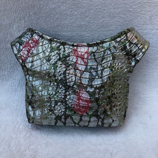 Special Fantasy Silver Luxury Vegan Leather Unique Piece No. 5761