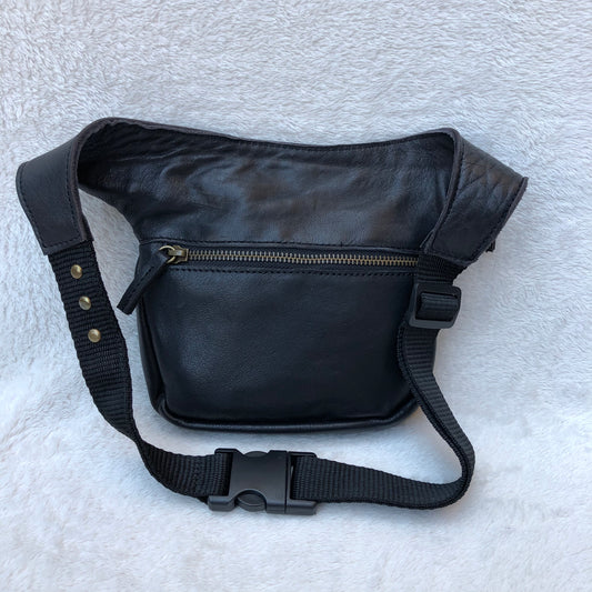 Mini Tops Black "Premium" Old Gold · Piel natural BioCuir® · Pieza Única Núm. 6819