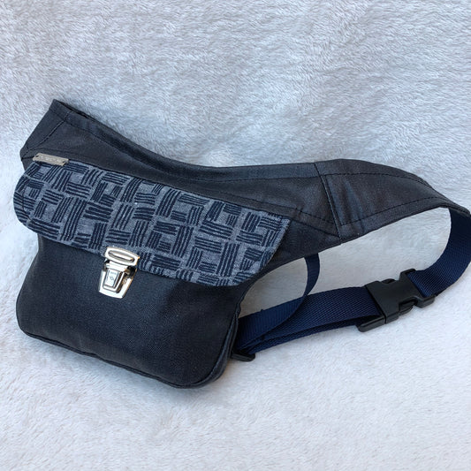Mini Special Dark Blue & Silver Unique Piece No. 6304