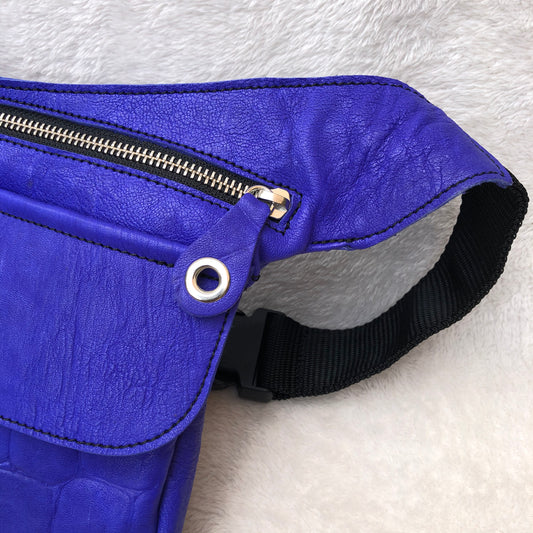Summer Blue-Liloso BioCuir® natural leather Exclusive Piece No. 7260